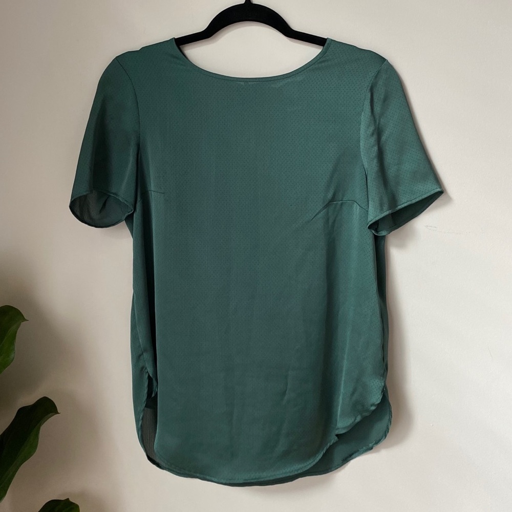 Green H&M Keyhole Blouse